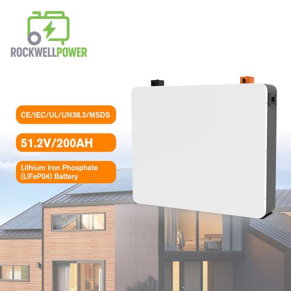 Rockwell Power 48V 200Ah 10kWh Wall-Mounted Lithium Battery for Solar Storage