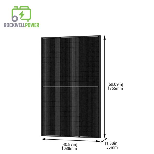 Rockwell Power 14,400/7,200-Watt Solar Powered Powerhouse Gold Generator, Electric Switch, (2) 410W Panels & Wheels Included