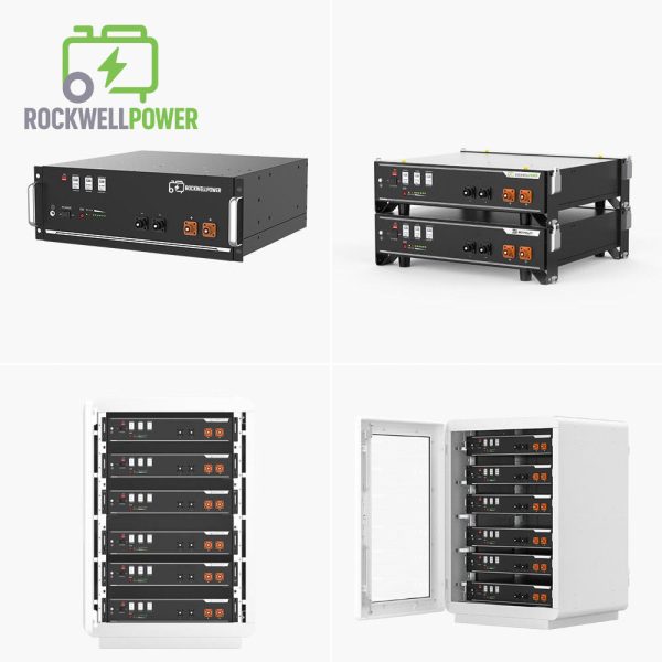 Rockwell Power Lifepo4 BMS Batterie 48V 100Ah 200Ah 2.4Kwh 3.5Kwh 4.8Kwh Rck Mounted Lithium Ion Battery for Solar System