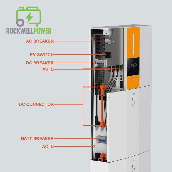 Rockwell Power Residential Use LiFePO4 10kWh 20kWh 5kW 8kW Energy Storage Lithium Battery for Energy Storage System