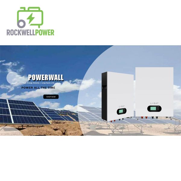 Rockwell Power 48V 100Ah 200Ah 5kWh 10kWh Wall-mounted Lithium LiFePO4 Battery for Solar Energy Storage