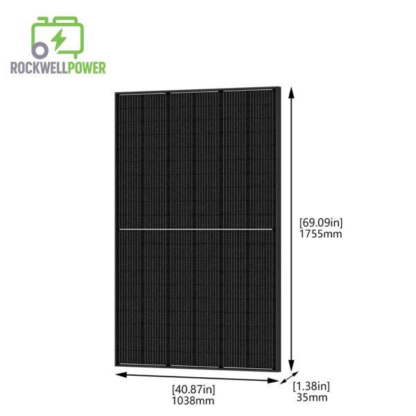 Rockwell Power 14,400/7,200-Watt Solar Powered Powerhouse Platinum Generator with Electric Switch, (4) 410W Panels & 100Ah Battery Expansion Pod