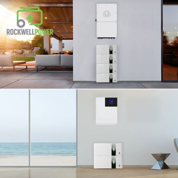Rockwell Power OEM Good Price Solar Lithium Ion Batteries 48V 51.2V 5kW 10kW 200Ah 100Ah LiFePO4 Battery Home Energy Storage System