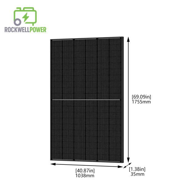 Rockwell Power 14,400/7,200-Watt Solar Powered Powerhouse Platinum Generator with Electric Switch, (4) 410W Panels & 100Ah Battery Expansion Pod