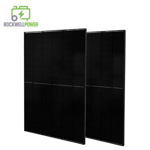 Rockwell Power 14,400/7,200-Watt Solar Powered Powerhouse Gold Generator, Electric Switch, (2) 410W Panels & Wheels Included
