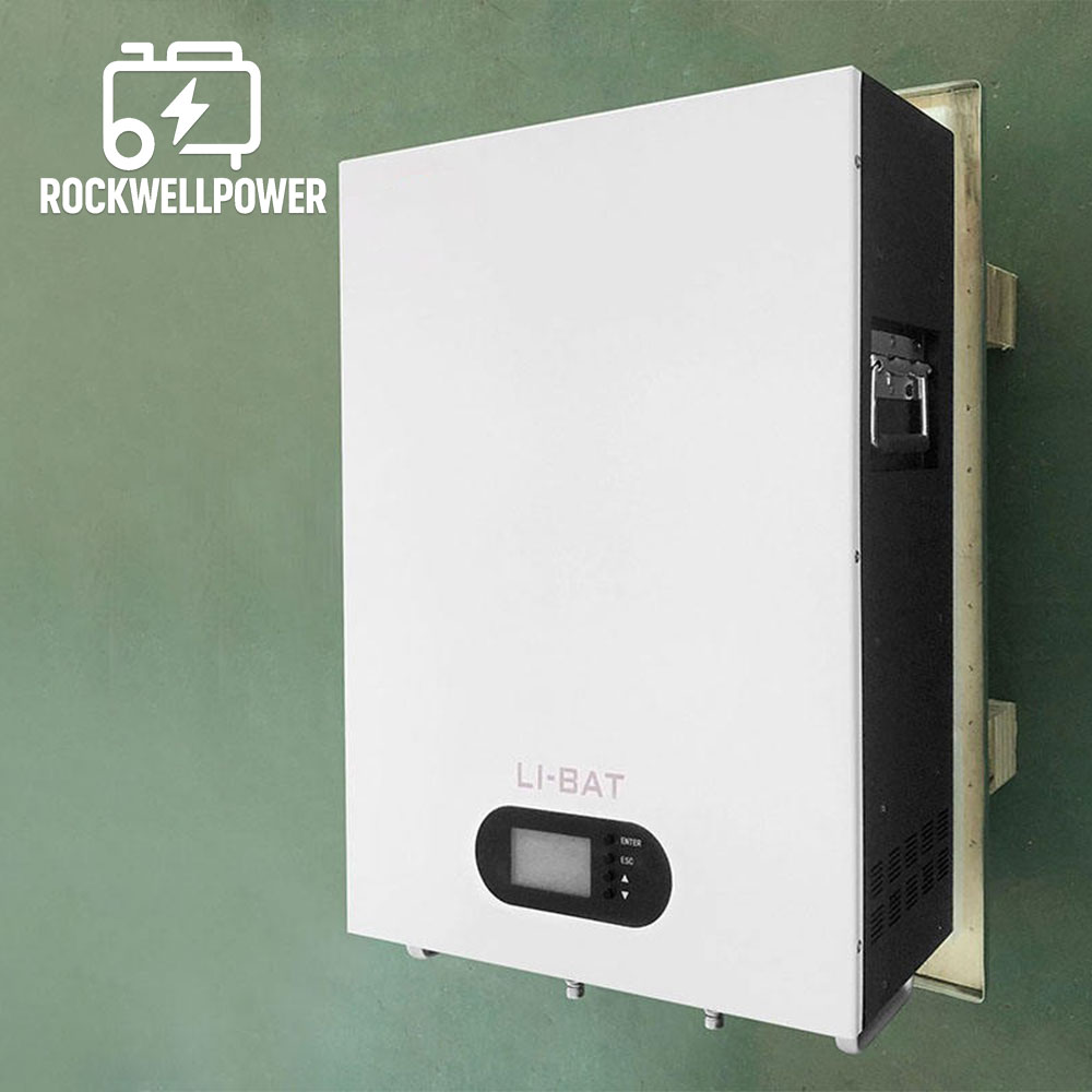 Rockwell Power 24V 100Ah LiFePO4 Wall-Mounted Lithium Battery 2.5kWh